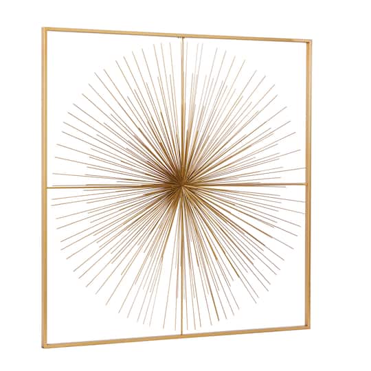 CosmoLiving by Cosmopolitan Gold Iron Modern Wall Décor